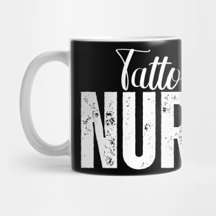 Tattooed Nurse With Small Red & Black Swallow Mug